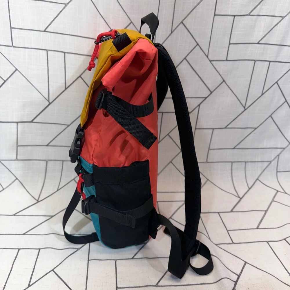 Topo Designs Rover Pack Classic OS Multi Color Block Nylon Backpack - Picture 2 of 13